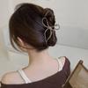 Pinza de Pelo con Lazo de Cinta Maillard Pinza de Tiburón Grande de Gama Alta Pasador Trasero para el Cabello Pasador Adorno para el Cabello