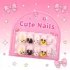 Piezas de Arte para Uñas de Dibujos Animados para Niños, Piezas de Uñas Portátiles Hechas a Mano de Anime Lindas, Parches de Uñas Terminados, Uñas Postizas, Piezas de Uñas