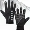 Guantes Impermeables para Pantalla Táctil para Hombre y Mujer, Resistentes al Viento, para Ciclismo, de Dedo Completo con Cremallera, Deportivos, Cálidos, para Montañismo, Fitness, Venta al por Mayor