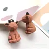 Corte geométrico animal dinossauro coelho panda resina fosca chaveiro acessórios diy chaveiro material atacado