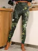 Pantalones Casuales Nuevos de Mujer de Venta Caliente Transfronteriza Impresión Digital 3D Pantalones de Nueve Puntos Leggings para Mujer Venta al por Mayor