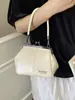 Bolso de Mujer Novedoso con Concha de Moda, Nuevo Bolso de Mano Versátil Estilo Coreano, Bolso de Hombro Cruzado con Solapa Texturizado de Moda