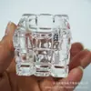 Vaso cuadrado de cristal creativo para cubitos de hielo, candelabro, cristalería para aromaterapia, dispositivo para cultivo sin tierra de plantas suculentas, florero