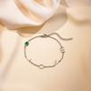 Pulseira de 26 letras transfronteiriça nova feminina nicho simples pulseira DIY combinação de letras nome colar joias fabricantes
