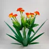 Adornos Metálicos de Agave de Hierro Transfronterizos Artesanías de Hierro Decoraciones para Plantas de Jardín al Aire Libre Césped Tulipanes