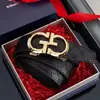 Cinturón de Piel Genuina para Hombre Hebilla Automática de Aleación Letra G Cinturón de Vaqueta Repujada Casual de Negocios en stock
