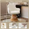 Taburete de maquillaje con respaldo, silla elegante para tocador, silla de maquillaje giratoria, taburete de maquillaje de alta gama para tocador, para dormitorio de niñas