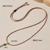 Corda de Couro Encerado para Colar Corda Trançada à Prova d'Água Pingente Dourado Cordão para Pendurar Alça de Pescoço Fivela de Segurança Cordão para Pingente de Buda de Cera de Abelha Jade