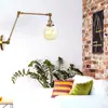 Lámpara de pared de doble sección de hierro y vidrio simple estilo americano para decoración de dormitorio, café, restaurante, Amazon