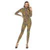 Fantasia de Halloween Macacão de Desempenho de Grande Tamanho Macacão Tight Jumpsuit Digital Impresso de Fábrica Jumpsuit Set
