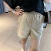 Fio crocante oco anti-rugas calça de perna larga em A calça casual solta slim feminina verão novo S0521D
