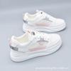 Zapatos Blancos para Mujer 2025 Primavera Nuevos Versátiles Transpirables Individuales Primavera Otoño Verano Lona Zapatillas Deportivas Zapatos de Malla Estilo Delgado