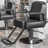 Silla de Barbería de Moda Famosa en Internet, Silla Específica para Cortes de Cabello en Salón, Asiento Reclinable y Ajustable para Peluquería, Permanente y Teñido