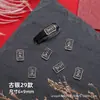 Accesorios de arte para uñas transfronterizos, cruz de estilo oscuro, joyería de aleación retro de moda, nuevas decoraciones metálicas para arte de uñas