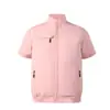 Roupas de Trabalho Casuais de Verão Resistentes ao Desgaste, Coletes Respiráveis com Ar Condicionado de Verão para Homens e Mulheres, Roupas com Ventilador de Ar Condicionado, Conjunto de Tops de Manga Curta