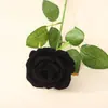 Rosa de Seda Simulada Sencilla Adornos Decoración para el Hogar Boda Decoración de Boda Flor Simulada Cabeza de Rosa Flores Falsas