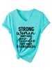 Las mujeres fuertes no tienen Camiseta de Mujer de Cuello en V Spot Simple Versátil Manga Corta Amazon eBay