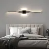Fornecimento Direto Transfronteiriço Luminária de Parede Linha Minimalista Lâmpada de Grelha para Parede de Fundo de Sala de Estar Moderna Nórdica Lâmpada de Cabeceira Simples para Quarto
