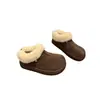 Zapatos Birkenstock Estilo Coreano Gu Yun con Forro de Felpa 2026 Estilo Nuevo Versátiles de Moda Casual Slip-on Persona Perezosa Zapatos de Algodón para Mujer
