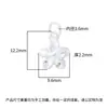 Joyas de Plata de Ley 925 Colgante Flor de Bauhinia Colgante Joyería DIY Hecha a Mano Accesorios para Abalorios Accesorios para Pulseras