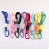 Estilo INS com etiqueta D-shaped chaveiro de nylon tecido cordão para mochila de exterior pulseira de corda pequena para boneca blind box