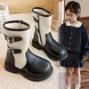 Botas Martin para Niñas 2026 Nuevas Botas Individuales de Primavera y Otoño Botines de Tobillo de Princesa para Niña Pequeña Estilo Británico Zapatos para Niños Grandes