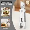 Pinza antiescaldaduras cuatro en uno, levantador de platos y tazones aislado, pinza tres en uno específica para cocina, pinza para platos, pinza para platos y tazones para cocinar al vapor para uso en la cocina