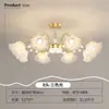 Lámpara de Sala de Estar de Lujo Ligero de Moda Lámpara de Techo Luz Principal Accesorios de Iluminación Simples Decoración de Iluminación para Dormitorio Transfronterizo Habitación Crema