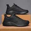 Zapatos deportivos talla extragrande de otoño para hombre, de piel, impermeables, antideslizantes, casuales, talla 48, suela suave, zapatos ligeros, zapatillas de correr para hombre