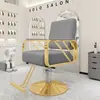 Silla de Peluquería para Celebridades de Internet, Silla Ajustable de Acero Inoxidable, Elegante Silla para Permanente y Tinte de Peluquería, Taburete para Corte de Cabello de Hombre