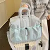 Bolsa de viagem leve de grande capacidade, expansível, mala de rodinhas para viagens de negócios, com separação de secos e molhados, adequada para yoga, natação e fitness