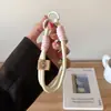 Corda Curta Dopamina Cordão para Celular Corda de Pulso Chaveiro Colorido com Cartão Pingente Clipe Desenho Animado Fofo Corda para Celular