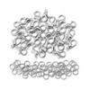 Fábrica direta liga de zinco galvanizado metal cor fecho lagosta e anel único faça você mesmo pulseira jóias acessórios pendurado fivela