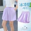Shorts Esportivos de Seda Gelo para Meninas Calças Externas Saia Verão Infantil Calças de Verão de Secagem Rápida Finas Culotes Infantis Grandes para Meninas
