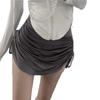 Pantalones falda de cordón estilo novia deseo puro ajustados a la cadera cintura adelgazante falda corta plisada que cubre la carne cintura alta falda corta de chica hot