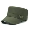 Sombrero Hombres Deporte al Aire Libre Camuflaje Sombrero de Copa Plana Tendencia Primavera y Otoño Nuevo Sombrero de Sol Estilo Coreano Bordado Estilo Americano Sombrero de Copa Plana