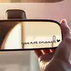 Amazon Transfronterizo Producto Nuevo Más Vendido Hola Hermosa Calcomanía para Espejo Retrovisor de Coche Decoración Personalizada para Niñas