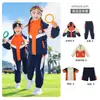 Uniformes de Jardín de Infancia, Uniformes de Clase para Niños de Primavera y Otoño, Trajes de Tres Piezas, Uniformes de Escuela Primaria Estilo Preppy, Estilos de Primavera y Otoño para Primer Grado