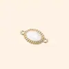 Acessórios de Joias de Resina de Liga Branco Puro Simples Moda Feito à Mão DIY Componentes de Colar Acessórios em Branco de Furo Duplo Atacado