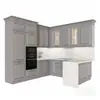 Gabinetes de Madera Maciza Personalizados para Exportación, Gabinetes de Estilo Americano para Toda la Casa, Gabinetes de Cocina de Estilo Europeo, Unidades Integrales Hechas a Medida
