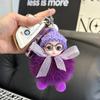 Llavero de muñeca de piel de zorro adornos para coche lindo peluche muñeca Barbie colgante para bolso de muñeca regalo para pareja