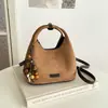 2026 Nuevo Bolso Hobo de Terciopelo Mate para Debajo del Brazo para Mujer, Nicho Retro, Colgante de Perlas, Bolso de Hombro Único, Bolso Cruzado, Sensación de Alta Gama