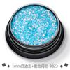Brillo cuádruple de 1 mm transfronterizo mezclado para joyería de uñas, lentejuelas ultrafinas, brillo mágico, materiales DIY hechos a mano para epoxi
