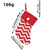 Hong Kong Amor Nuevas Decoraciones de Navidad Calcetines de Hilo Rojo y Blanco Reno Bolsas de Regalo Bolsas de Regalo para Niños Calcetines de Navidad Tejidos