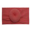 Accesorios para la Cabeza de Bebé 23 Colores Nylon Ancho Accesorios para el Cabello Infantiles Bola Redonda Suave Medias Diadema Ancha Turbante No Daña el Cabello Doble Cola de Caballo