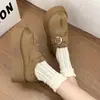 Sandalias versátiles de suela gruesa con hebilla 2026 para mujer, zapatos de corte bajo con suela blanda, nuevo estilo retro, que aumentan la altura para personas menudas