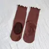 Calcetines de Yoga y Pilates sin Talón para Mujer, Calcetines de Encaje Profesionales Antideslizantes de Media Pantorrilla para Danza, Ejercicio, Fitness, Calcetines de Piso para Adultos