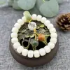 Pulseira Anel Corrido Ruyi de Jade Branco Bodhi Estilo Igual de Xiangji Anel Único Raiz de Bodhi Envolvida no Dedo Suave Estilo Nacional Pulseira de Mão Venda por Atacado