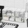 Caja de almacenamiento estilo cajón para escritorio, caja de acrílico transparente, organizador de papelería para escritorio, estante de almacenamiento para artículos pequeños de oficina