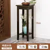 Estante de Flores Sala de Estar de Chão Nova Chinoiserie Madeira Maciça 2023 Novo Suporte para Ornamentos de Bonsai Suporte para Vasos de Flores Prateleira de Armazenamento para Varanda